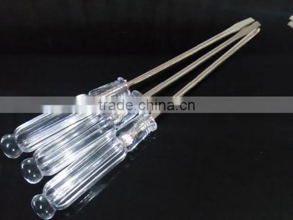 Small Plastic Handle With Magnetic Phillips, Flathead Screwdriver,transparent Handle photo-3