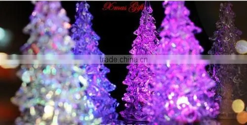 Cheap 2016 New LED 7 Colors Changing Acrylic Christmas Tree Night Light Lamp Home Decor Gift photo-4