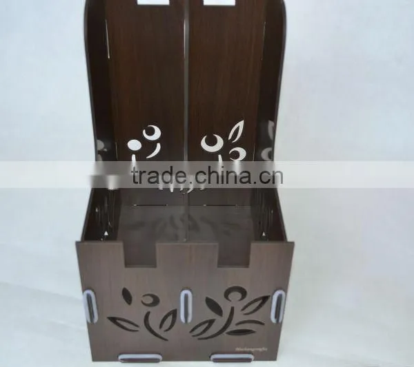 Wooden Table Case Unfinished Wood Case Portable File Case photo-2