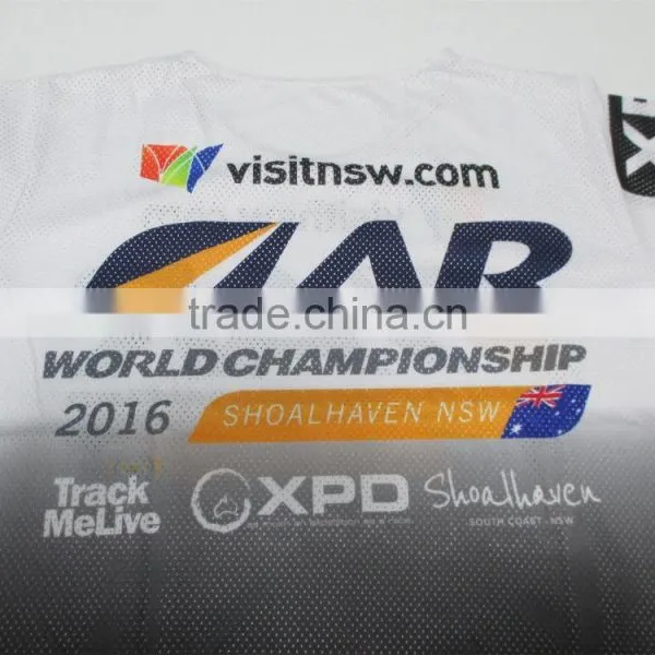 One Size Fits All Sublimation Printing Race Bibs, Boating Singlet/shirts photo-3