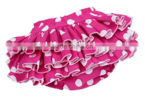 Baby Girl Summer Dress Whole Round Triple Ruffles Bloomer Skirt Baby Wear Clothes photo-3