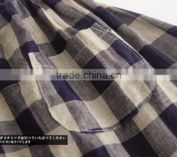 Cotton Mix Linen Fabric Harem Pants Wholesale Boutique Children Clothing Trouser photo-5