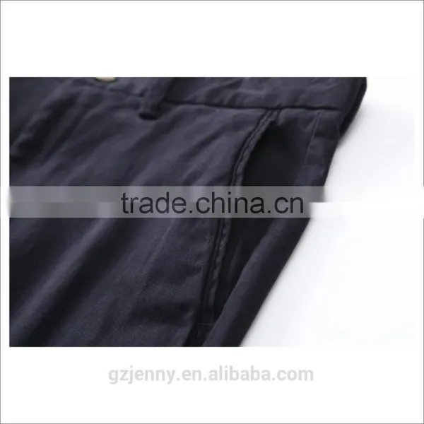 OEM New Fashion Style Men Skinny Fit Cotton Pants Black Long Casual Trousers photo-4