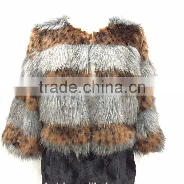 2016 Autumn Winter New Design Woman Fox Fur Jackets Ladies Fake Fur Coat Casual Winter Jackets photo-2