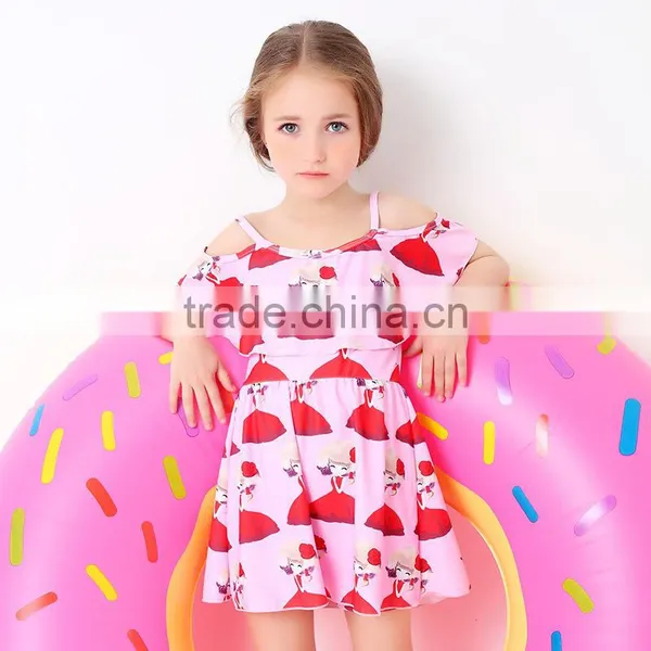S60575B Newest Girls Bikini Princess Swimsuit Children Printing a Swimsuit photo-4