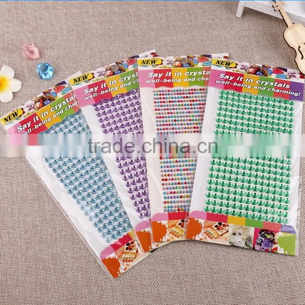 Multicolor Handmade Sticker Creative Mobile Phone Sticker Acrylic Stickers Hand Sticker for Children DIY Stickers