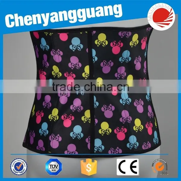 CYG-double Steel Boned Waist Cincher Underbust Waist Trainer Corset photo-5