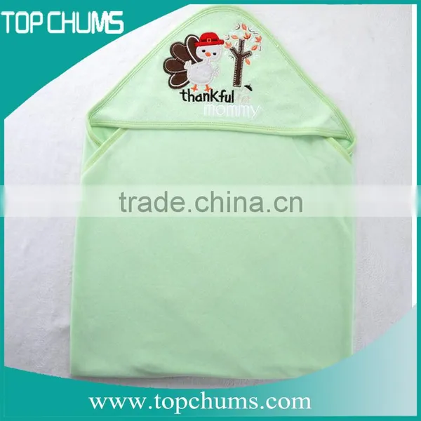 100% Organic Cotton Cartoon Duck Baby Hooded Towel photo-4