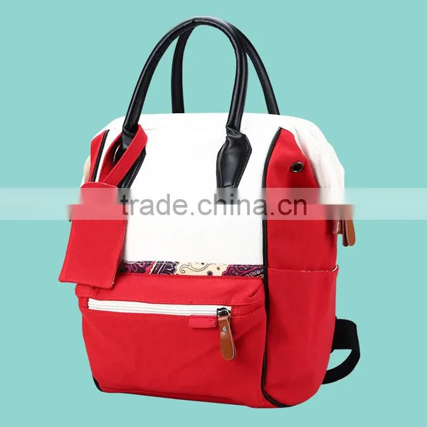 Customer Print Blank Mommy Shoulder Diaper Bag Backpack photo-3