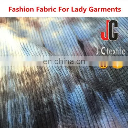 ShaoXing JC Soft Handfeel Twill Knit Fabric 100 Polyester Knit Fabric photo-2