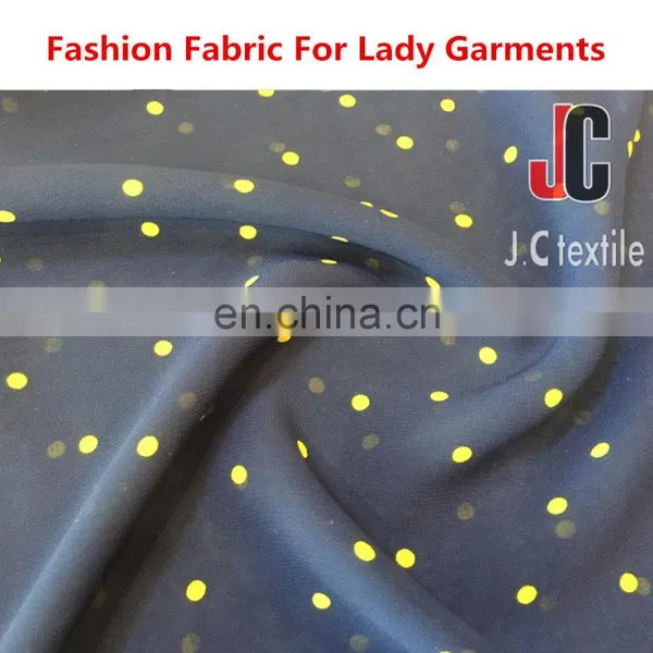 100% Polyester 100D Fabric Chiffon Printed Fabric for Ladies Dress photo-3