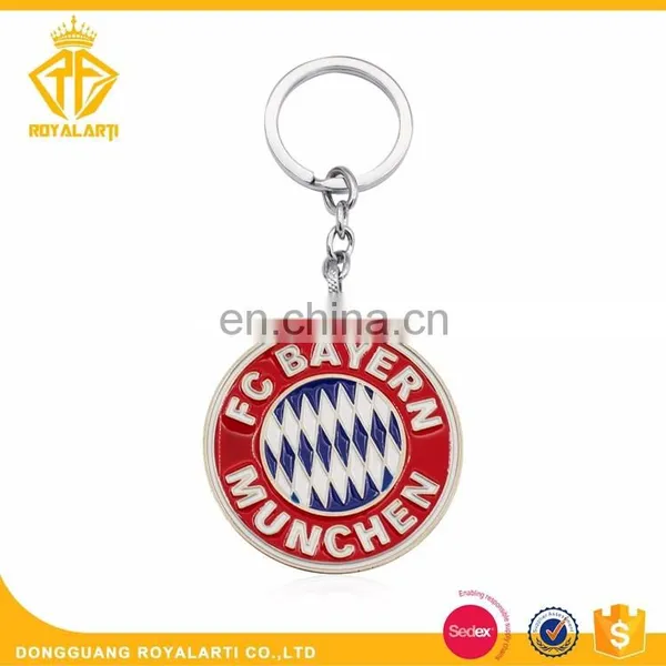 High Quality Brass Die Struck Custom Football Club Keychain photo-4