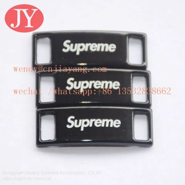 Jiayang Red Color Print Logo High Quality Shoes Shoelace Charm Tag photo-5