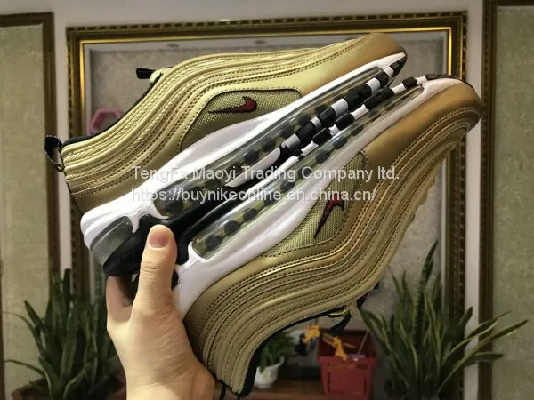NIKE AIR MAX 97 Metallic Gold Cheap Nike Shoes From China photo-2