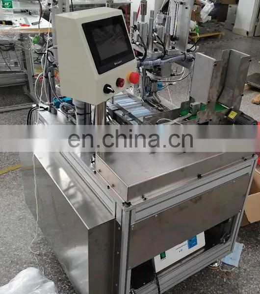 Automatic Ultrasonic N95 Mask Inner Ear Loop Spot Welding Machine Flat Face Mask Ear Loop Welding Machine photo-4