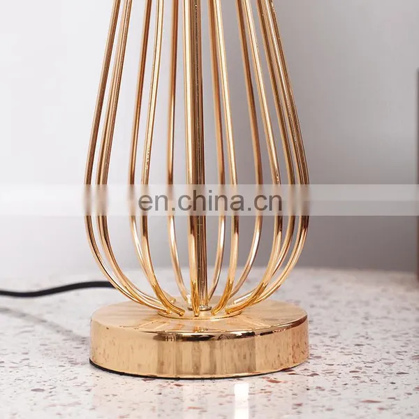 China Wholesale Cheap Durable Modern Indoor Home Decorative Gold Metal Table Lamp for Desk photo-4