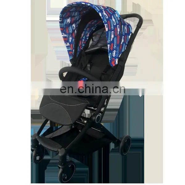 2021 China Manufacturer High Landscape Luxury Foldable Reversible Auto Baby Pram Automatic Baby Stroller For Sale photo-6