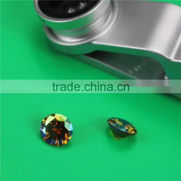 Fashion Jewelry Stone 12mm Round Olivine Zircon ab Stone photo-2