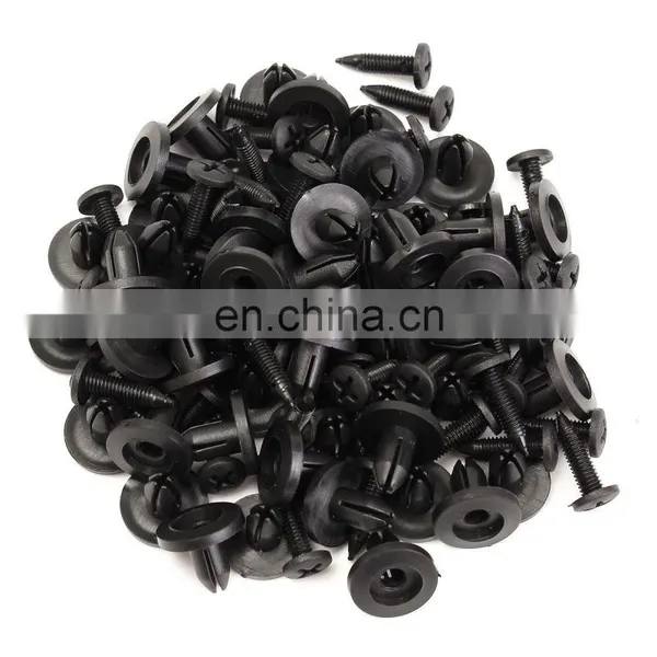 50Pcs Auto Bumper Fastener 6Mm Hole Rivet Retainer Push Engine Cover Car Door Trim Panel Clip Fasteners photo-2