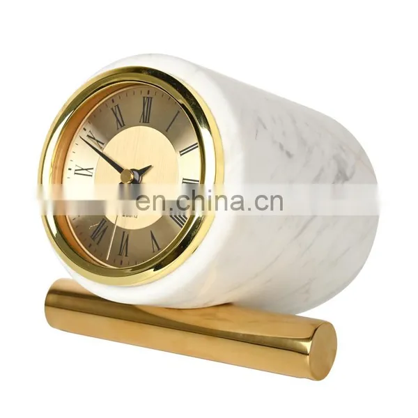 Creative Dumping Clock Ornaments Marble Glass Perroquet Decoration Marble Industrial Bookends