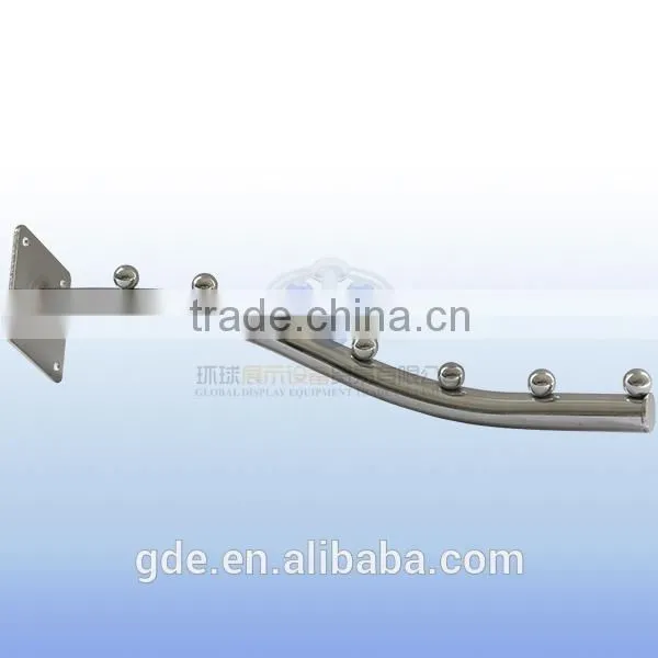 Metal Supermarket Slatwall Display Fixtures/hook to the Wall