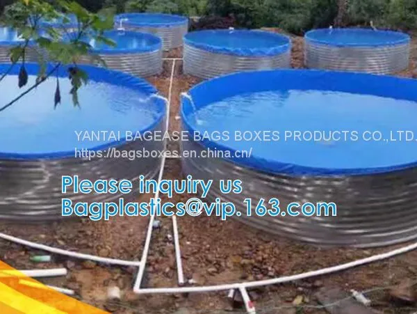 Aquaculture Pool PVC Coated Cloth COATED BANNER Tarpaulin Greenhouse Fish Pond Crayfish Koi Culture Child Water Pool photo-3