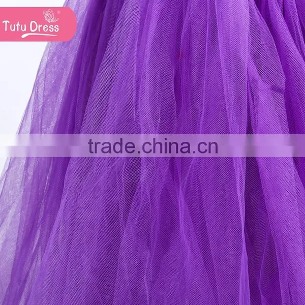 The Purple Flower New Design Birthday Girl Tutu Dress Set photo-6