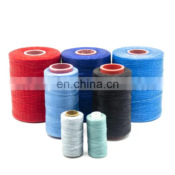 Hilo Encerado 300D 100% Polyester Flat Braided Waxed Bead Thread Polyester for Leather Sewing photo-3