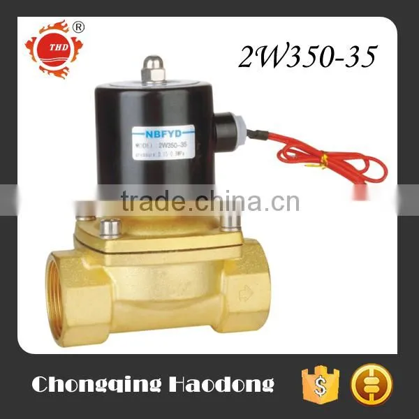 Normally Closed Brass Solenoid 12 Volt Water Valve 2W160-15 photo-2