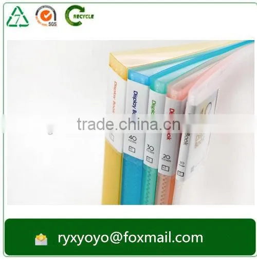 2015 High Quality Refiliable pp Display Pocket File Presentation Clear Book photo-2