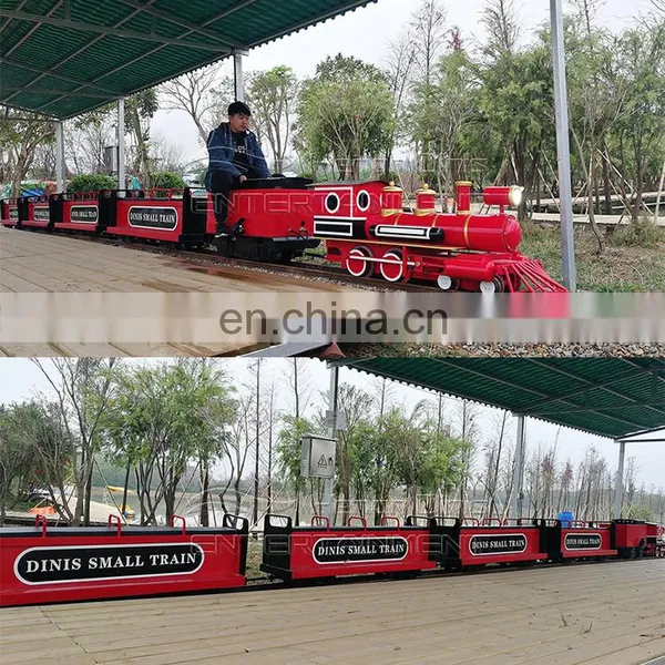 Customized Track Tourist Mini Steam Amusement Park Electric Battery Operated Train Rides for Sale photo-2