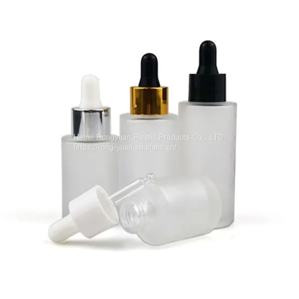 30ml Pink Color Cute Dropper Glass Bottle With Plastic Dropper Ring Cosmetic Packaging for Essential Serum Oil Products photo-3