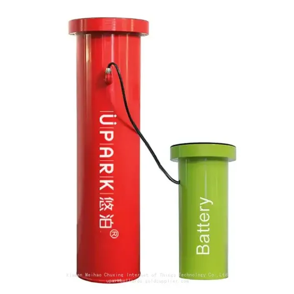 UPARK Factory Road Warning LED Lifting Column Bollard Battery Powered Business Private Area 304SS Automated Telescopic Bollard