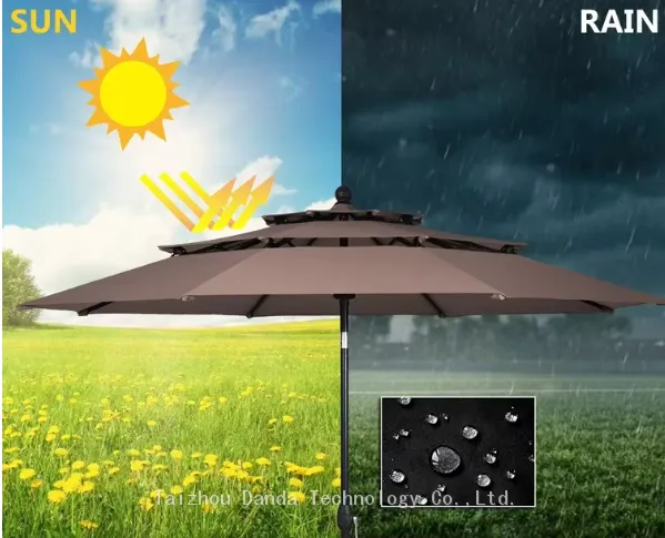 Steel New 3-layer Umbrella,with Tilt photo-5