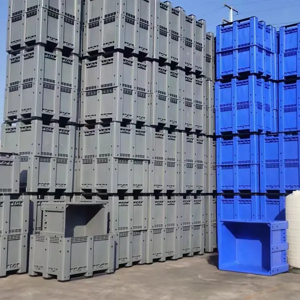 Large pallet box, plastic circulation box, stackable, plastic pallet box, box-style pallet.