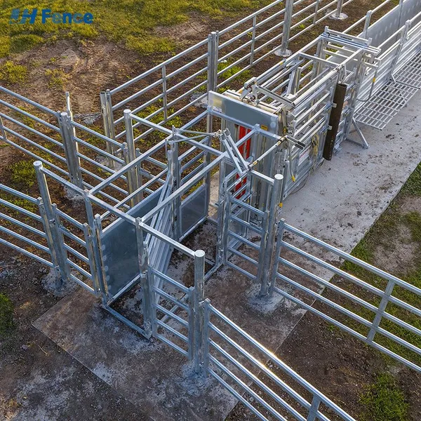 Australian Standard Free Standing Heavy Duty Cattle Yard Panels With a Wing Gate photo-3