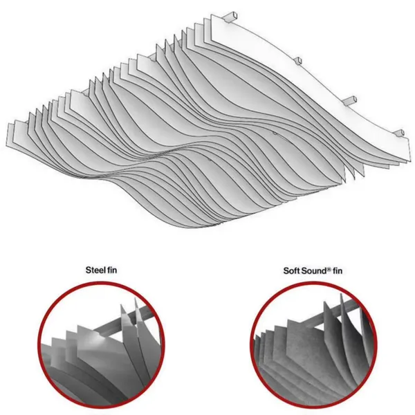Customize Design PET Acoustic Ceiling Tile Soundproof Panel Fire Retardant NRC 0.85 photo-4