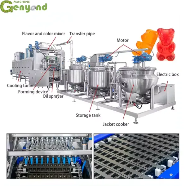 Factory Low Price Efficient Gummy Candy Production Line With Jelly Depositing Technology photo-6