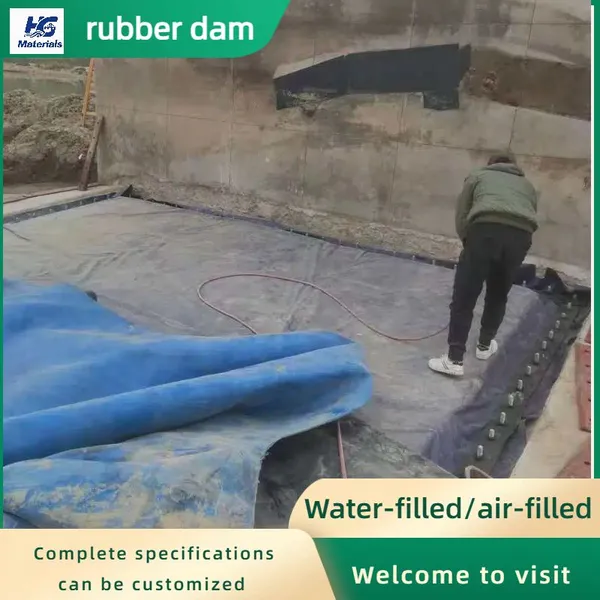 Landscape Rubber Dam, Inflatable Rubber Dam, Water-filled Retaining Dam, Slope Type, Support Installation photo-2