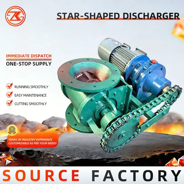 Zhengkang Rotary Airlock Valve Star Type Discharger Carbon Steel Rotary Feeder For Dust Collector Silo Material Discharging photo-5