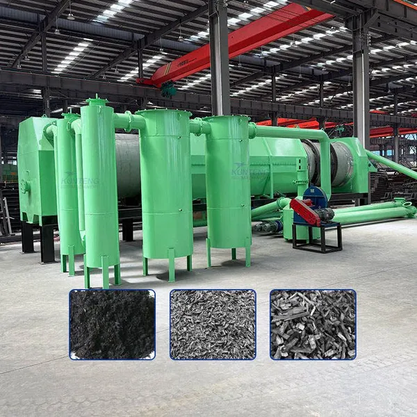 EPC Turnkey Biomass Carbonization Plant Continuous Carbonizer Furnace Garden Waste Olive Residue Charcoal Production Equipment