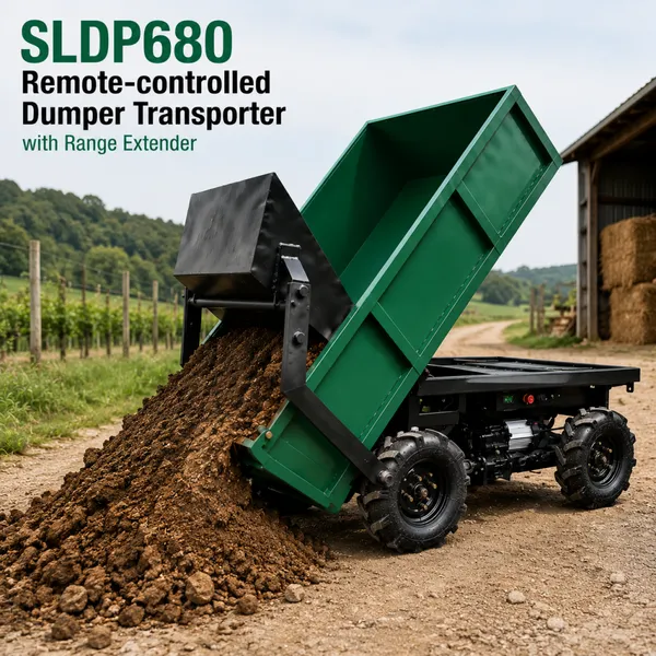 Remote Controlled Self Loading Mini Dump Truck All Terrain Material Transporter for Farm and Construction photo-2