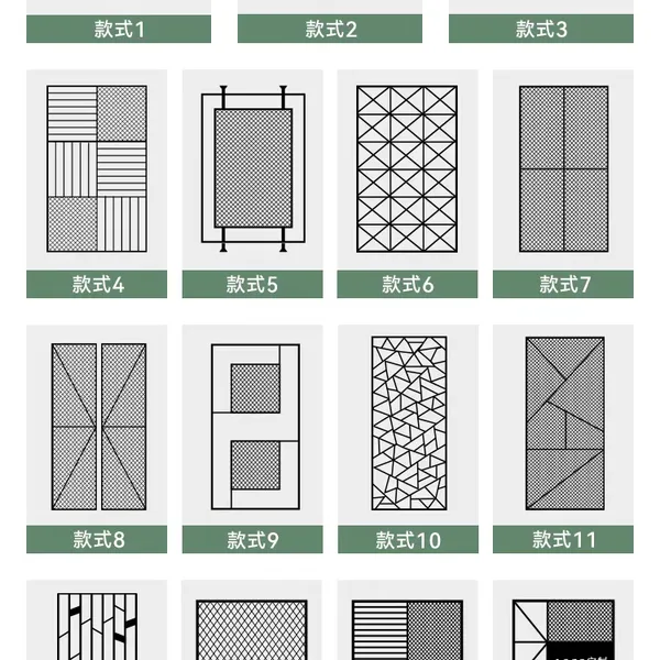 Custom iron mesh ceiling panels, diamond-shaped iron wire mesh, restaurant screen partition, fence, hollowed-out background wall
