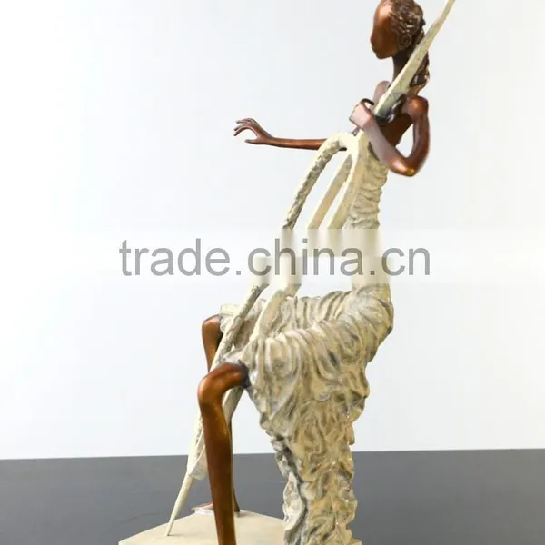 Patented Home Decoration Bronze Figure Statue Abstract Sculpture photo-2