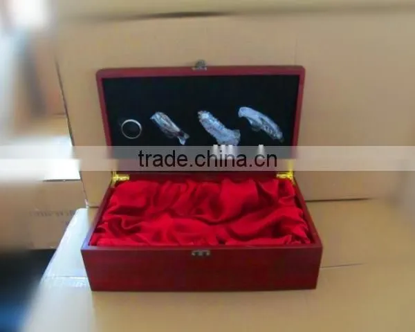 Double Bottle Wooden Wine Gift Packaging Boxes Wholesale Accept OEM photo-3