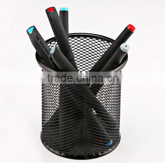 Plug Bush Business Black Pen Gel 0.35mm 0.38mm Matte Effects Springy Glue Spray With Logo photo-2