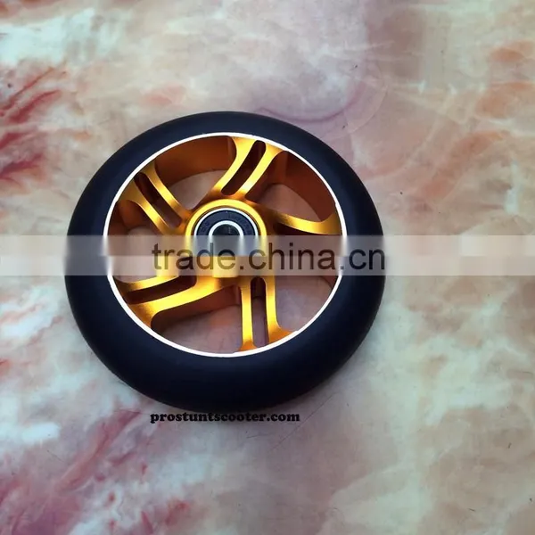 Gold Scooter Wheels Pro Kick Scooter Wheels 110mm photo-2
