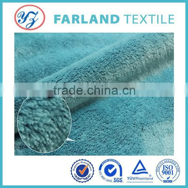 China Wholesale Fabric Solid Color Flannel Fleece Fabric for Winter Plush Slippers photo-3