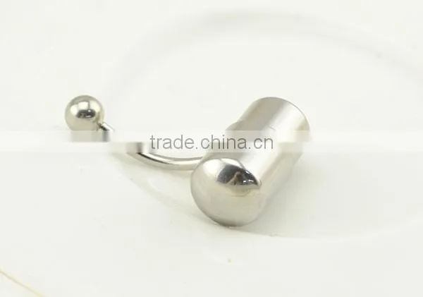 Stainless Steel Wholesale Capsule Belly Button Rings Vibrating Body Jewelry photo-2