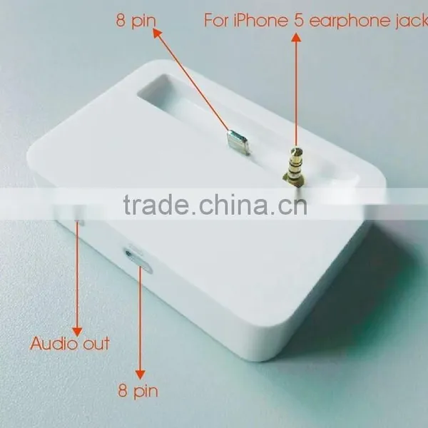 New Arrival Docking Station, Base Charger for IPhone With Audio Output